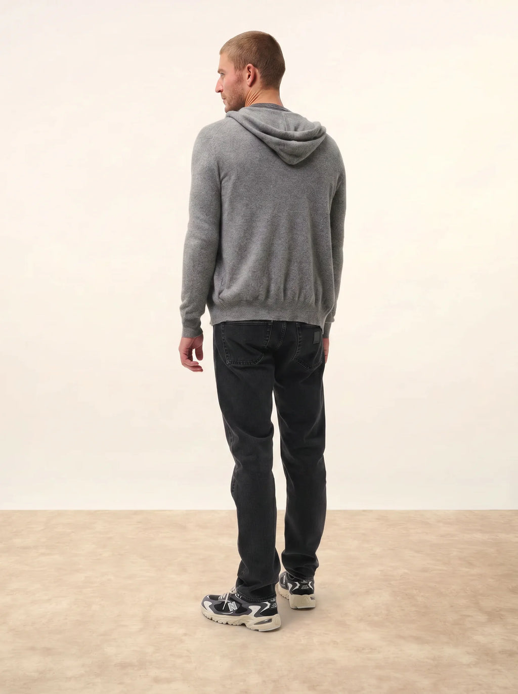 ELLIOT Gilet Zippé Capuche Flanelle Chiné