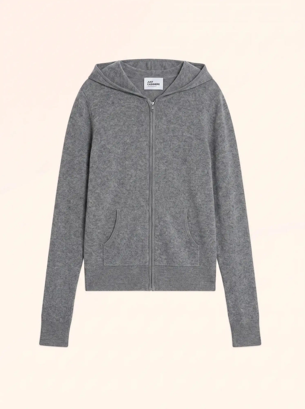 DEBBIE Gilet Zippé Capuche Flanelle Chiné