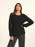 NETHY Pull Col Bateau Noir