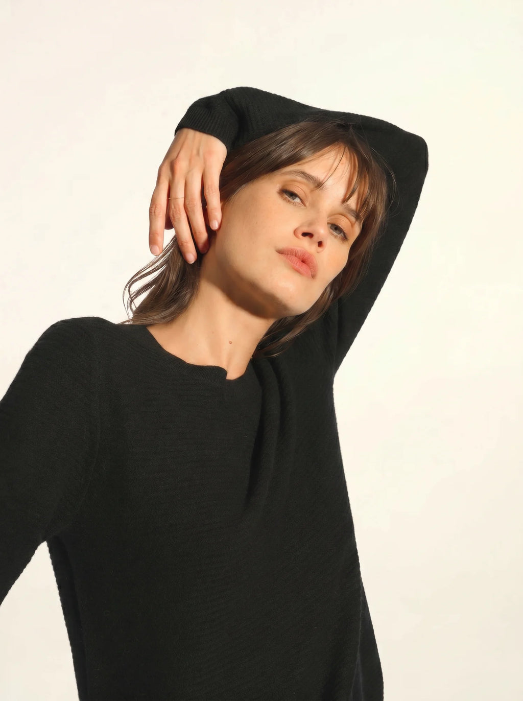 NETHY Pull Col Bateau Noir