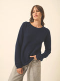 NETHY Sweater Boat Neck Navy