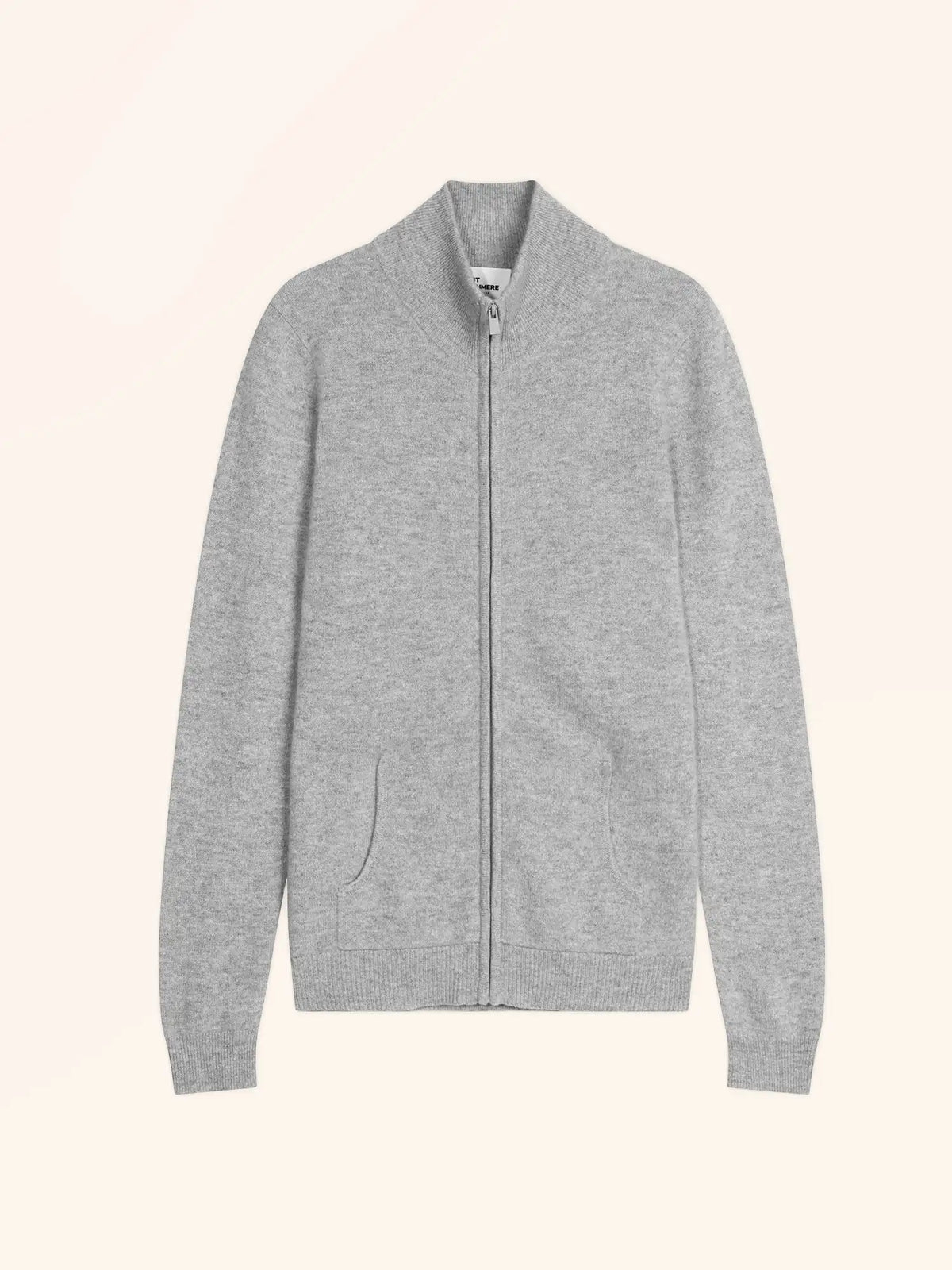AYR Gilet Zippé Col Montant Nuage Chiné