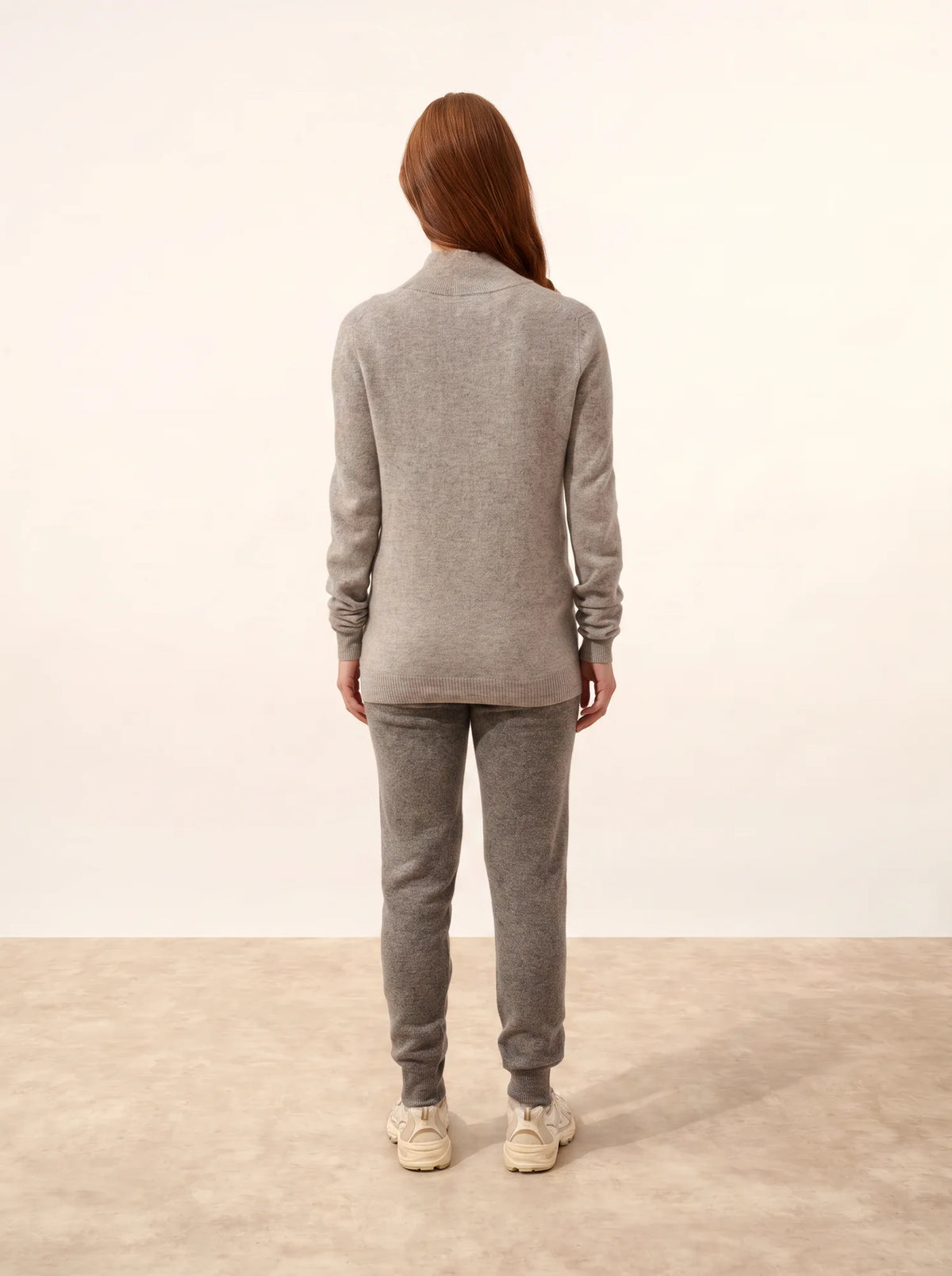 AYR Gilet Zippé Col Montant Nuage Chiné