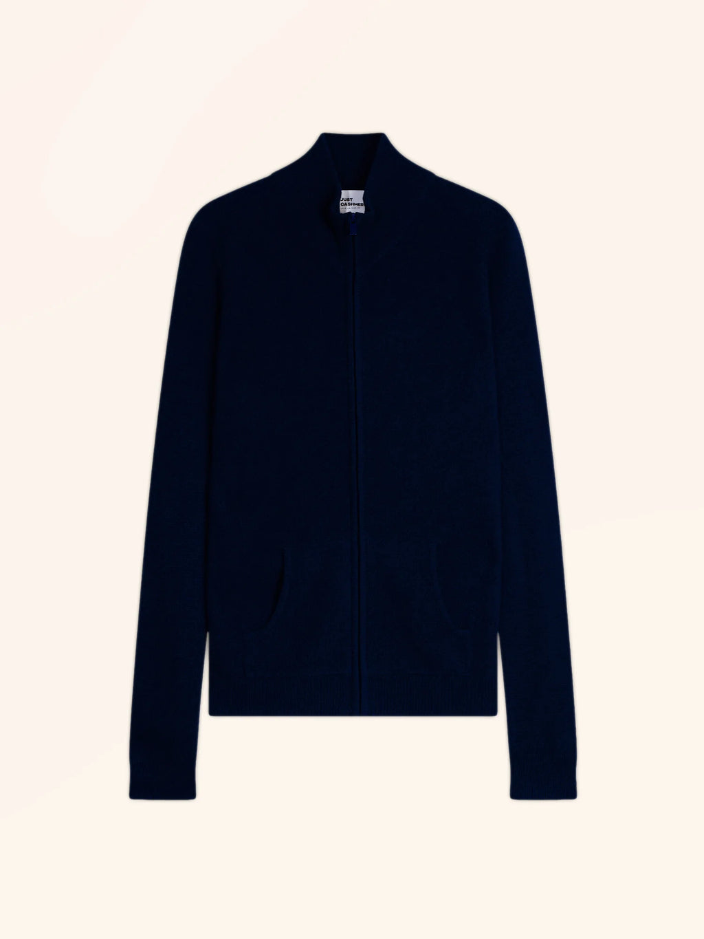AYR Gilet Zippé Col Montant Bleu Marine
