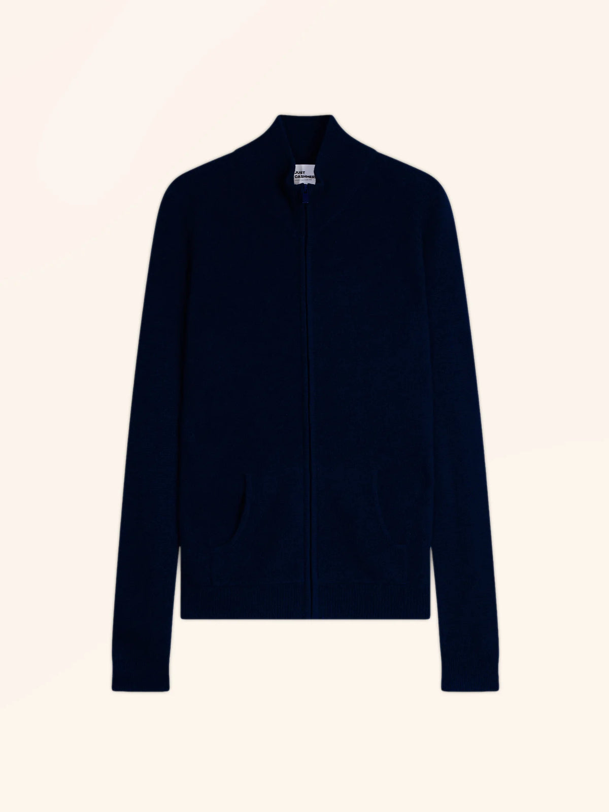 AYR Gilet Zippé Col Montant Bleu Marine