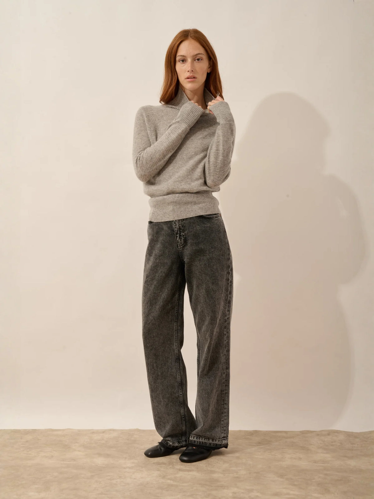 UDNY Sweater Turtleneck Heather Cloud