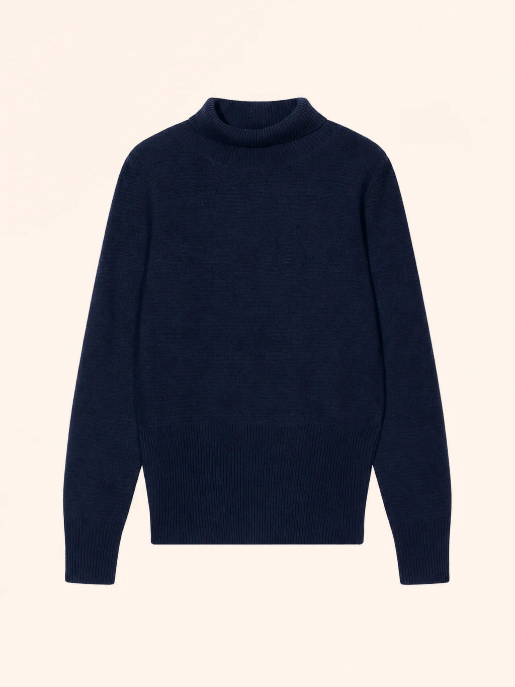 UDNY Pull Col Roulé Bleu Marine