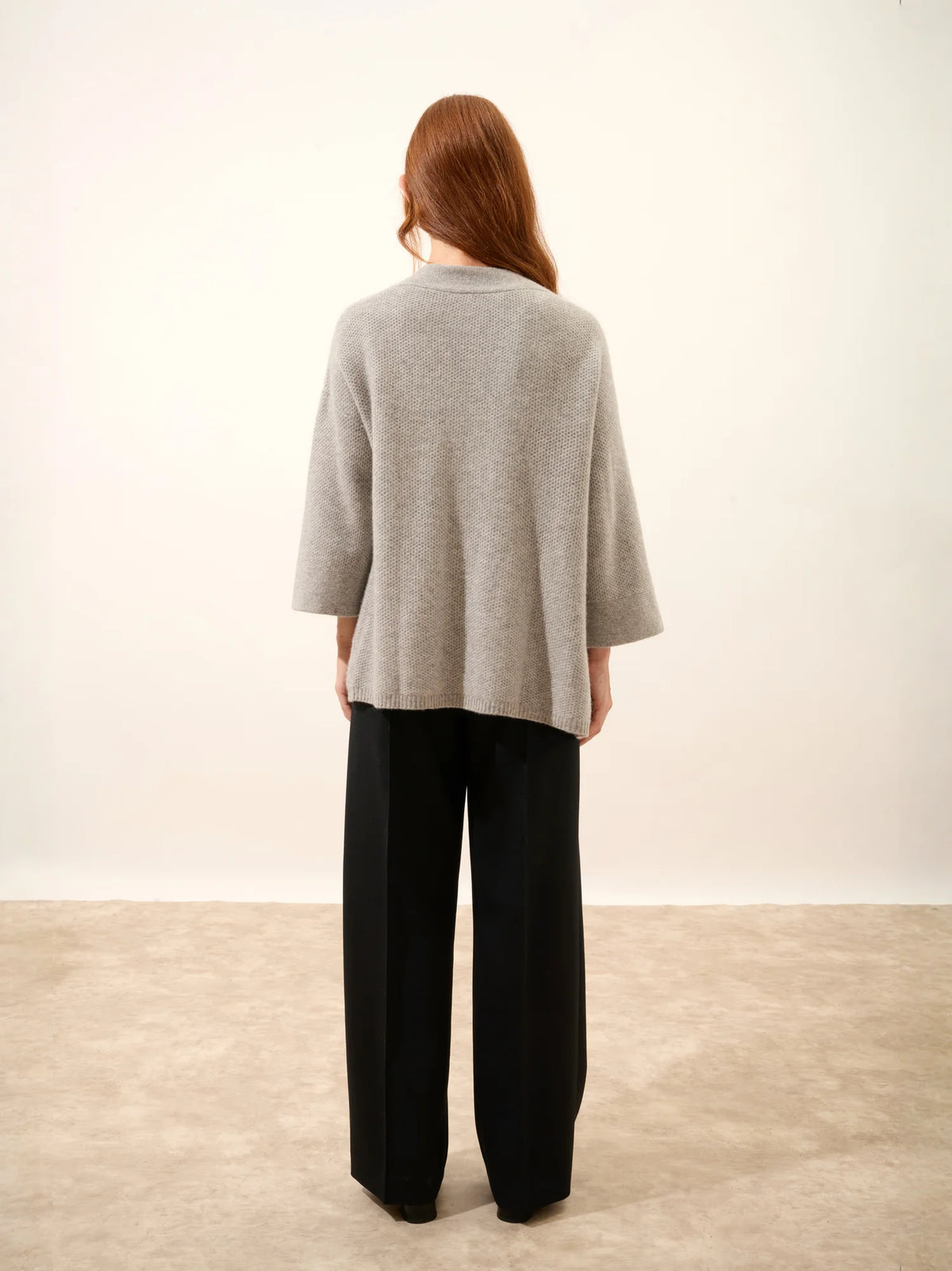 ABOYNE Veste Kimono 4 Fils Nuage Chiné