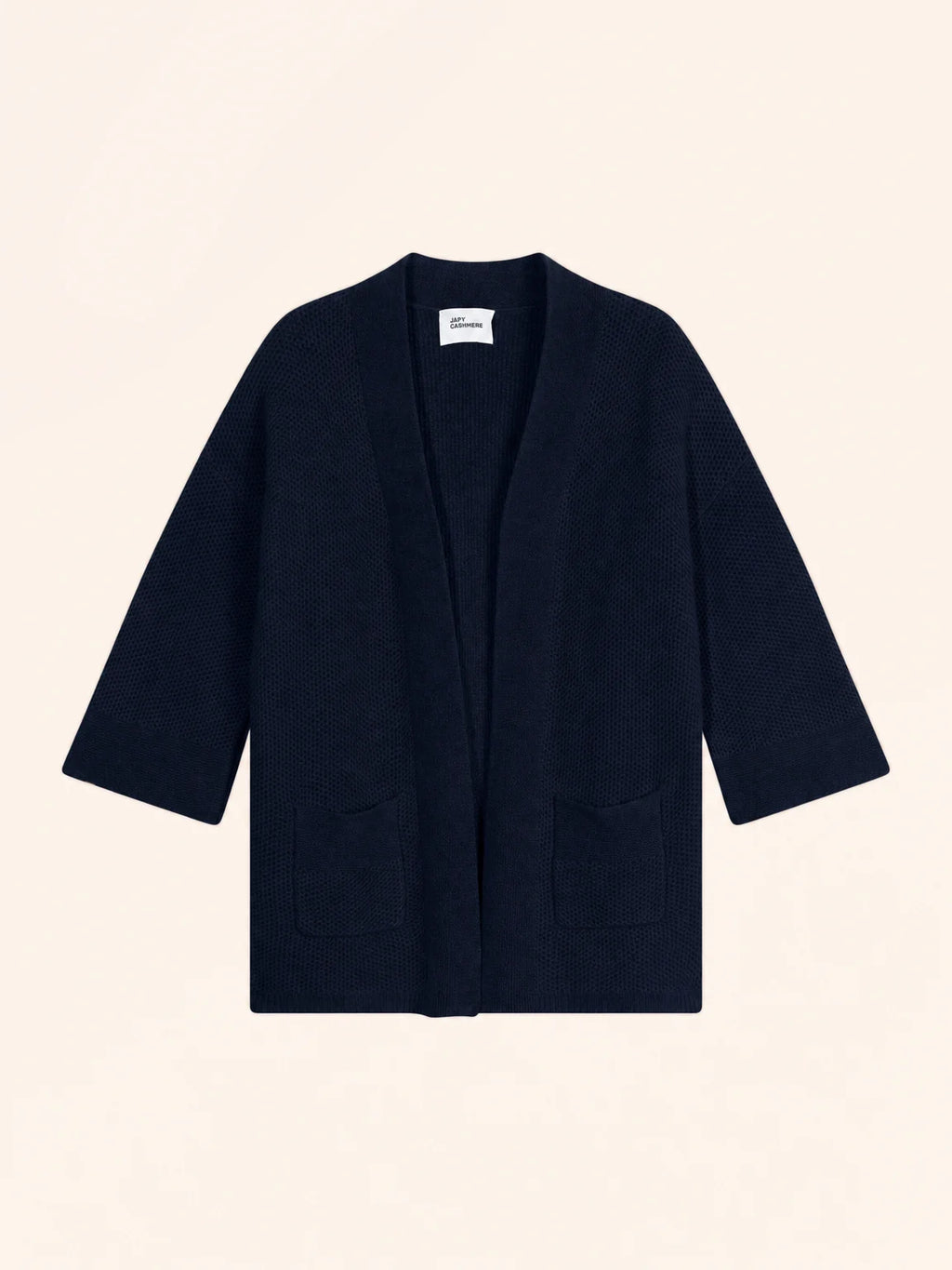 ABOYNE Veste Kimono 4 Fils Bleu Marine