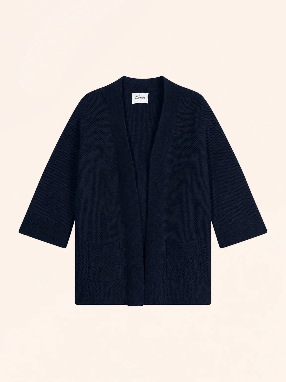 ABOYNE Veste Kimono 4 Fils Bleu Marine