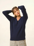 BIRSE Pullover V-Ausschnitt Marineblau