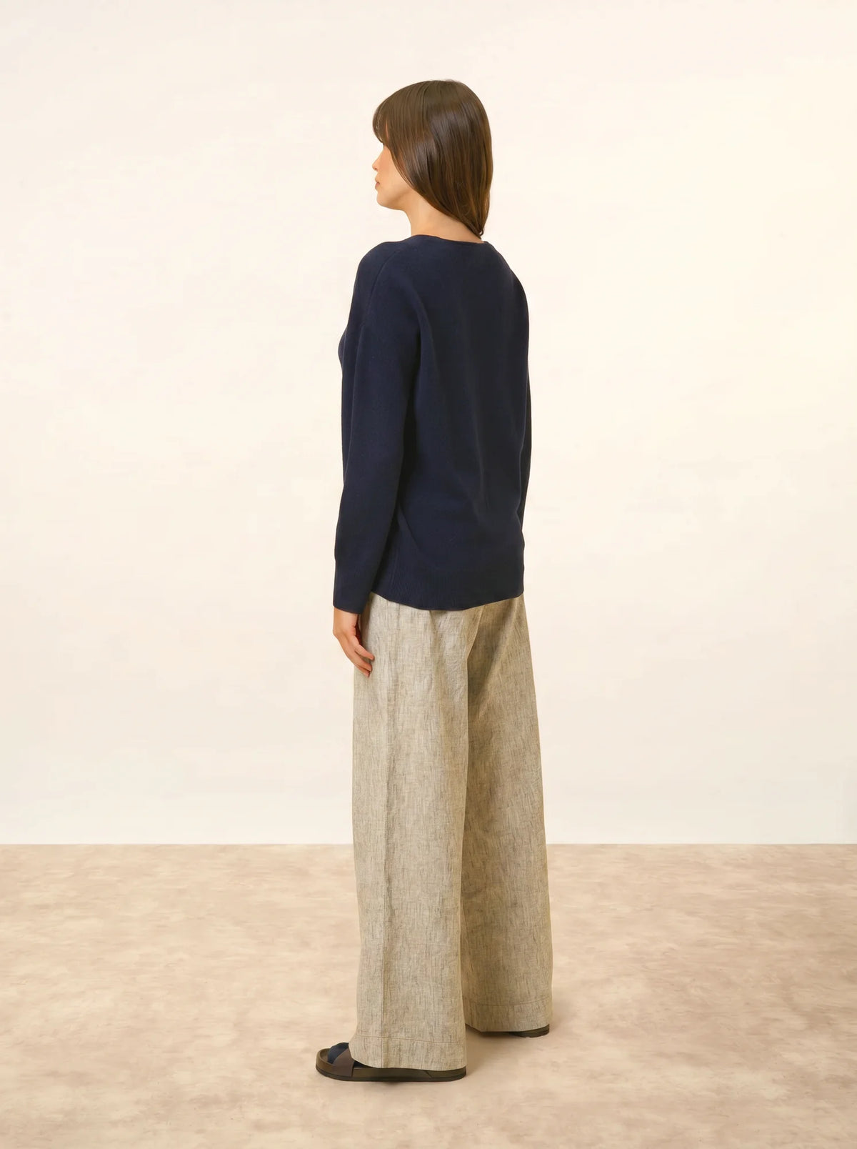 BIRSE Pullover V-Ausschnitt Marineblau