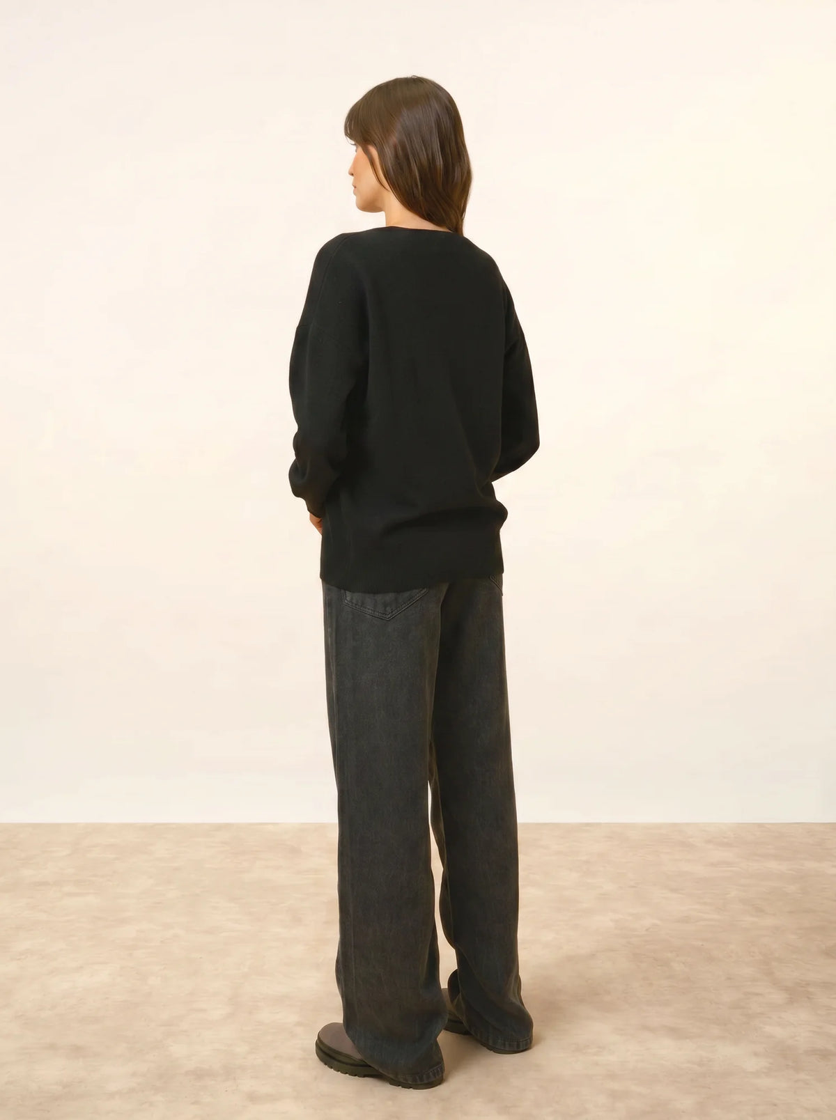 BIRSE Pull Col V Noir