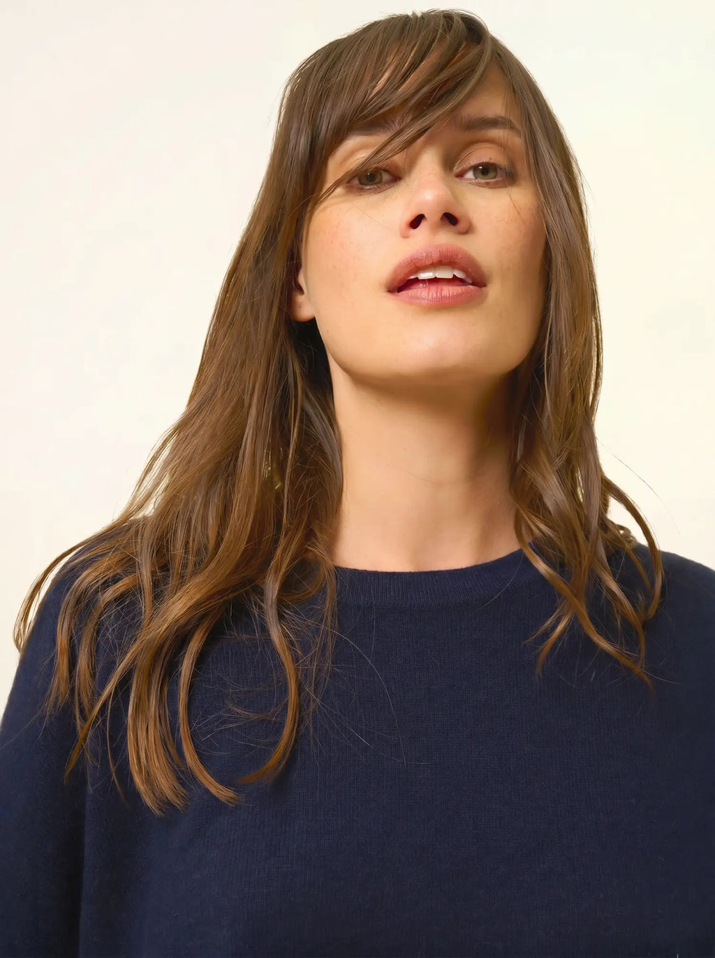 CLATTIE Sweater Crew Neck Navy