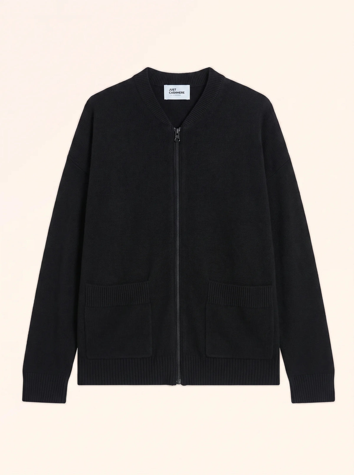 ERVIE Gilet Zippé Col Mao Noir