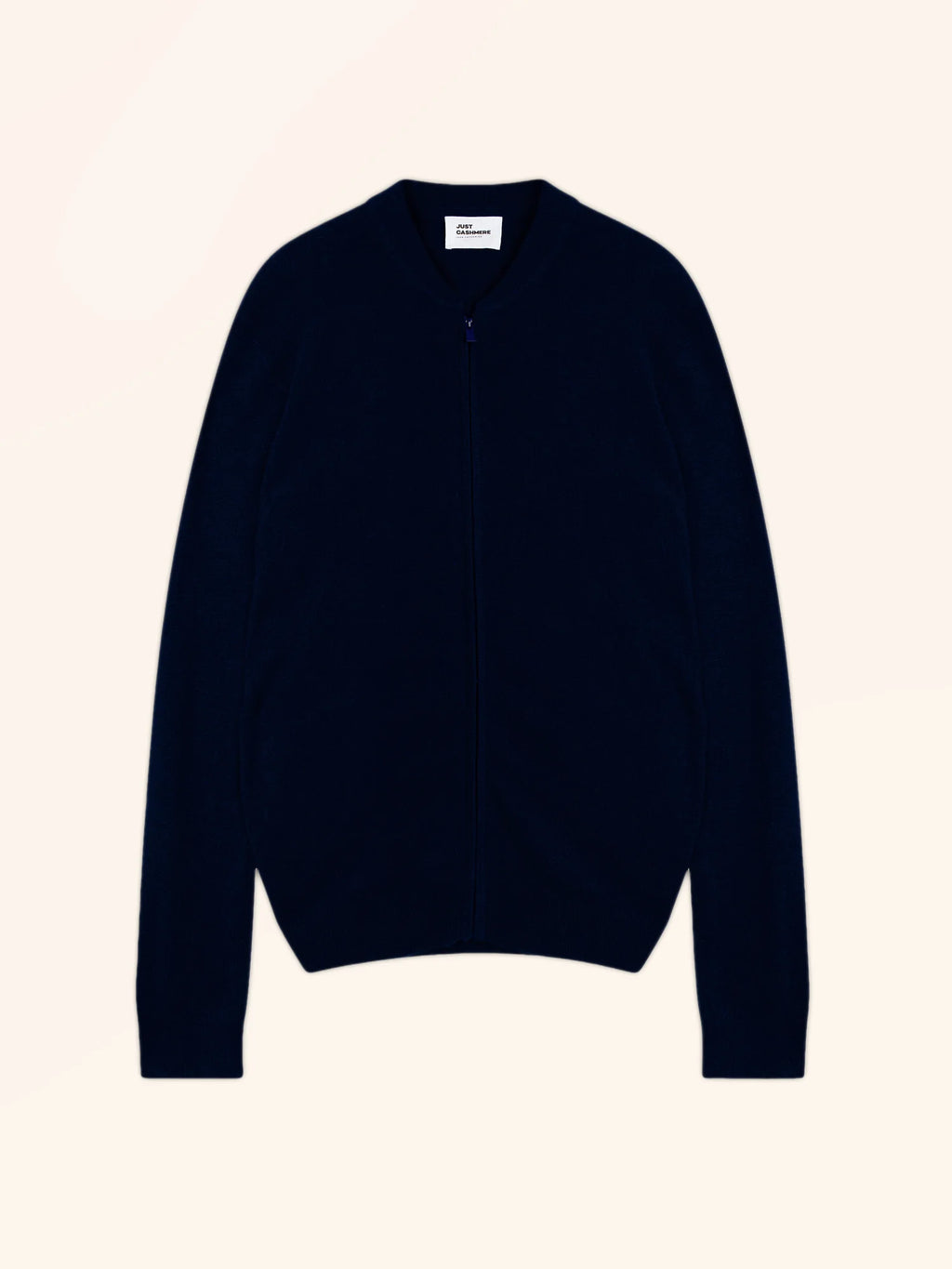 POLNOON Gilet Zippé Col Mao Bleu Marine