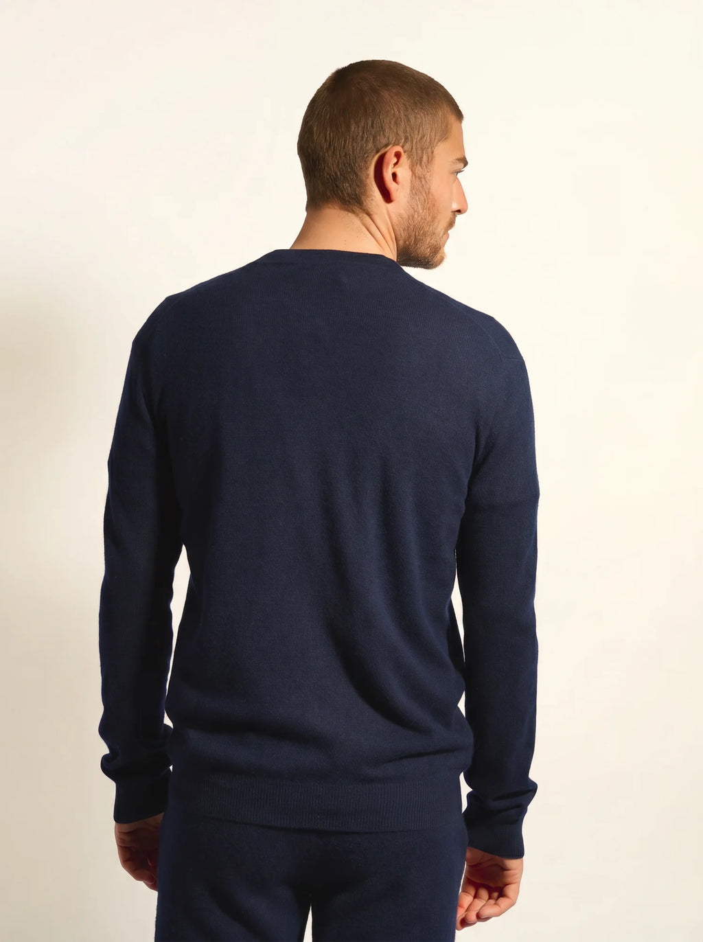 POLNOON Gilet Zippé Col Mao Bleu Marine