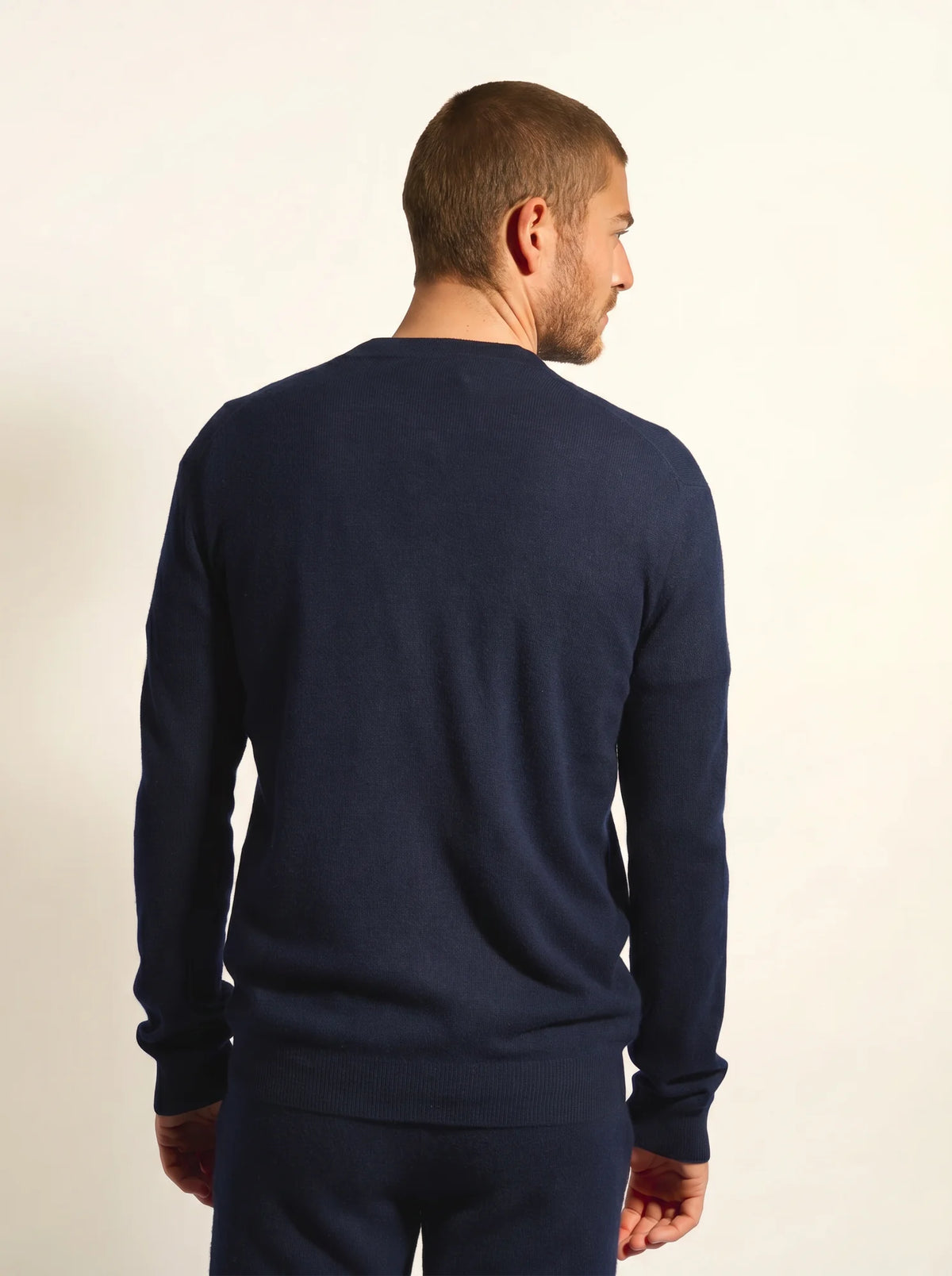 POLNOON Gilet Zippé Col Mao Bleu Marine