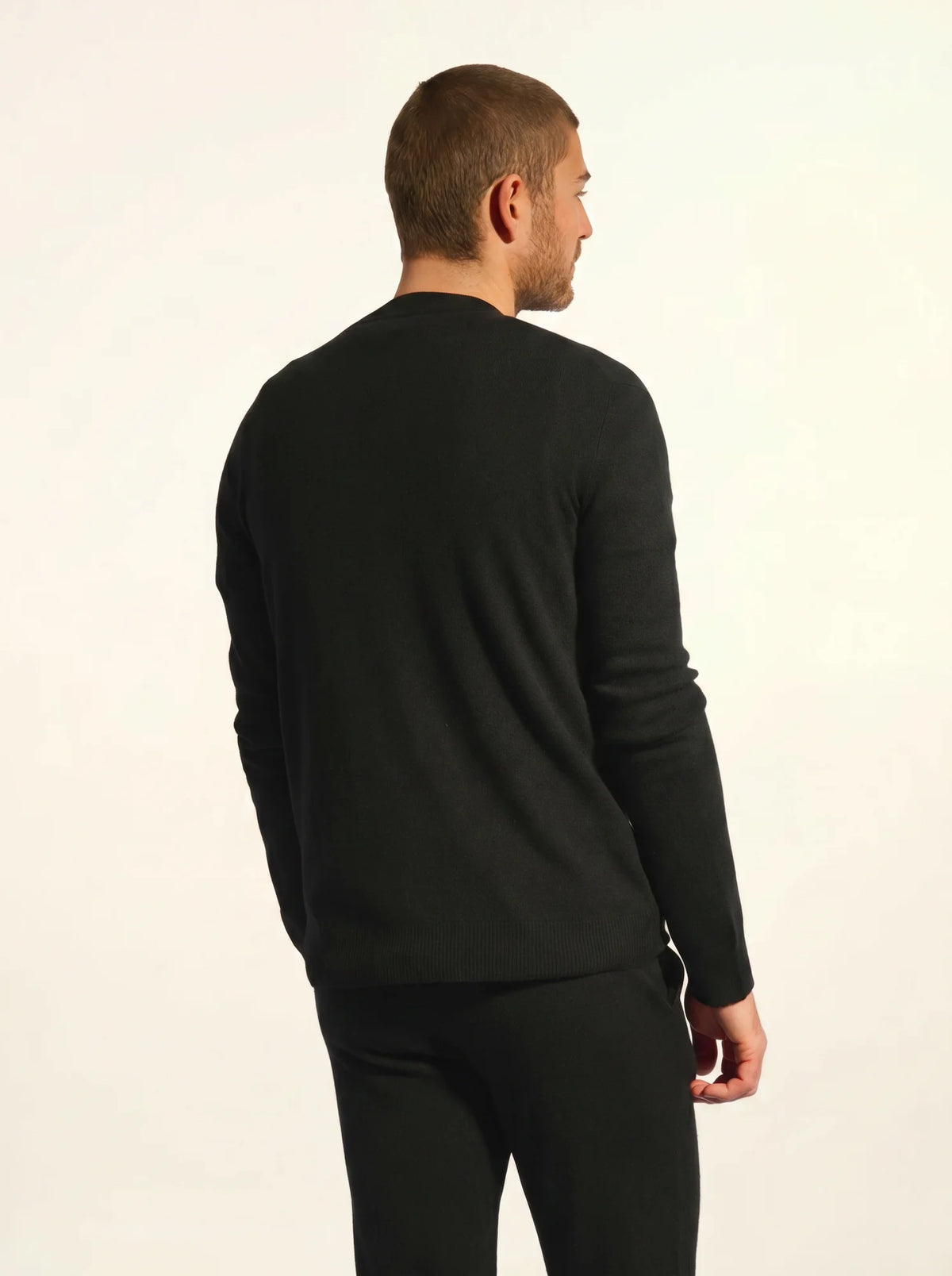 POLNOON Gilet Zippé Col Mao Noir