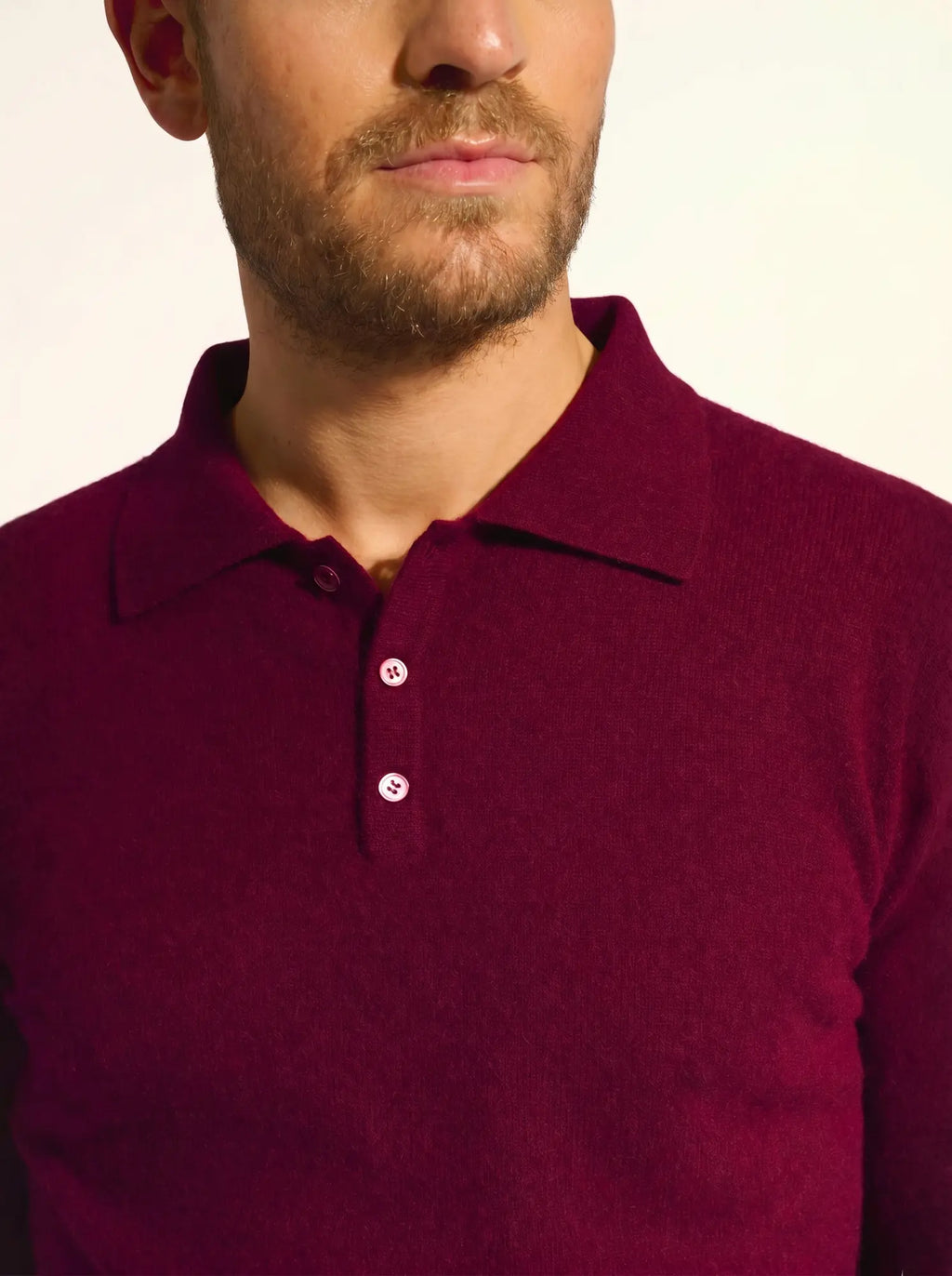 DOUGLAS Polo Manches Longues Bordeaux