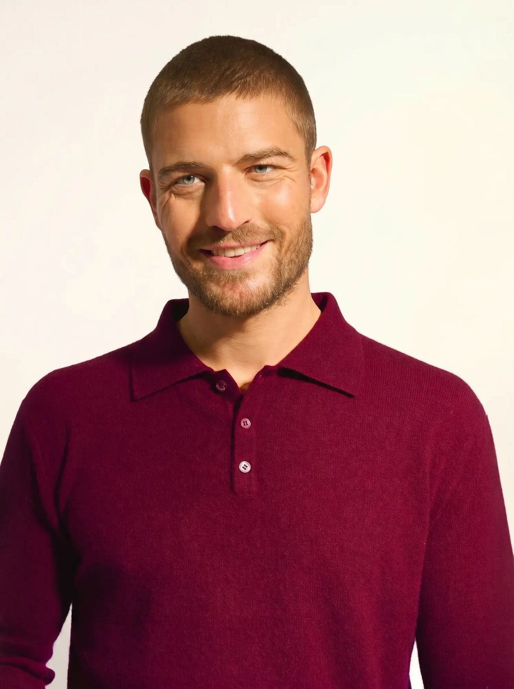 DOUGLAS Polo Manches Longues Bordeaux
