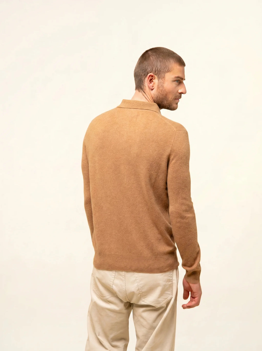DOUGLAS Polo Manches Longues Noisette