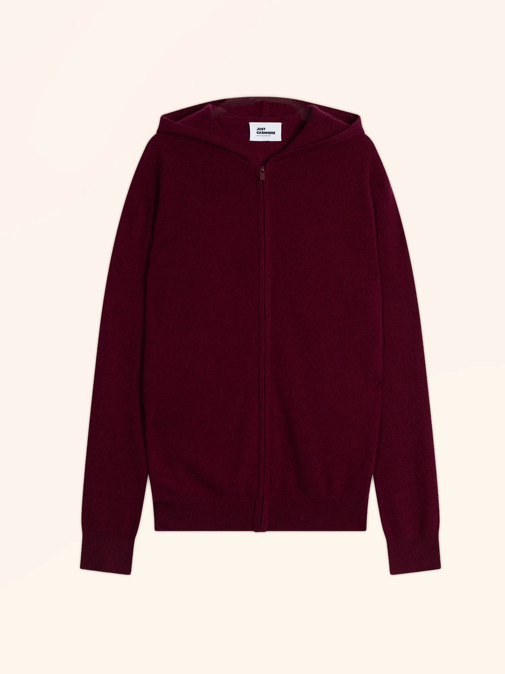 ELLIOT Gilet Zippé Capuche Bordeaux