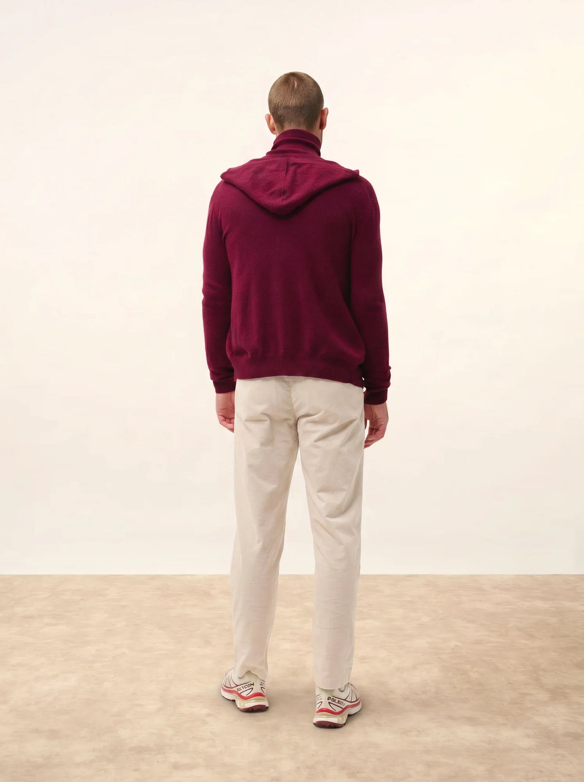 ELLIOT Gilet Zippé Capuche Bordeaux