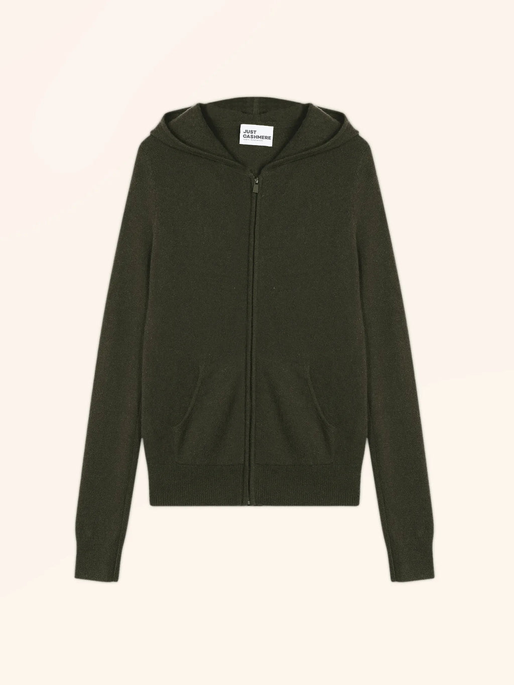 DEBBIE Gilet Zippé Capuche Kaki