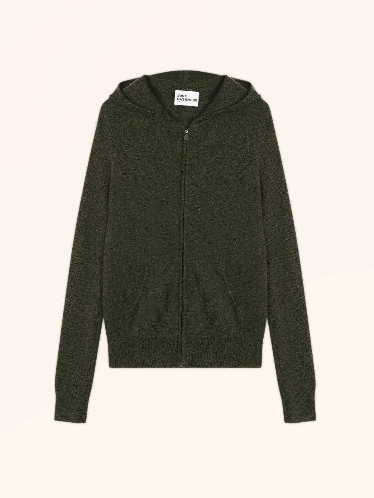 DEBBIE Gilet Zippé Capuche Kaki