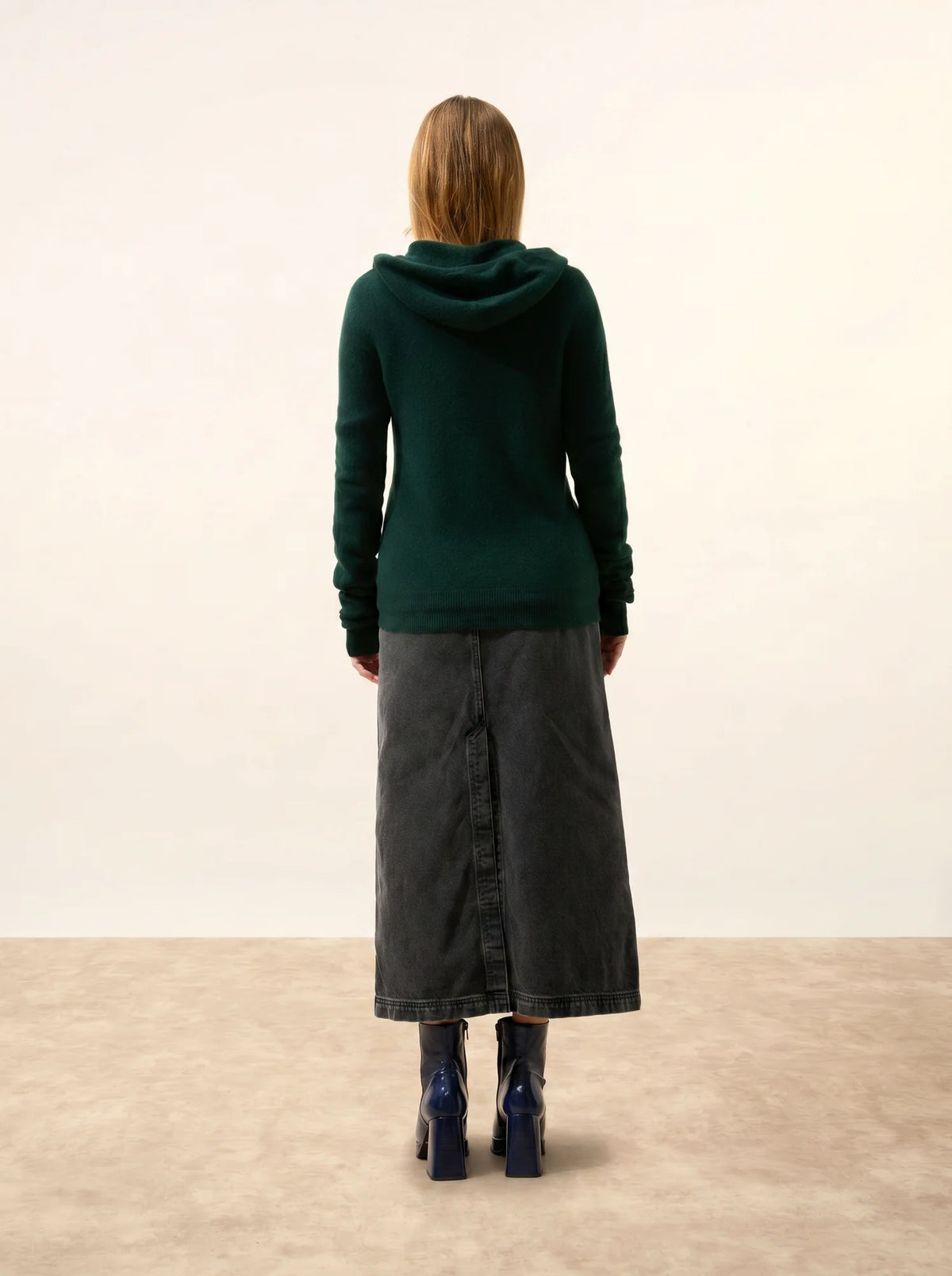 DEBBIE Gilet Zippé Capuche Cyprès