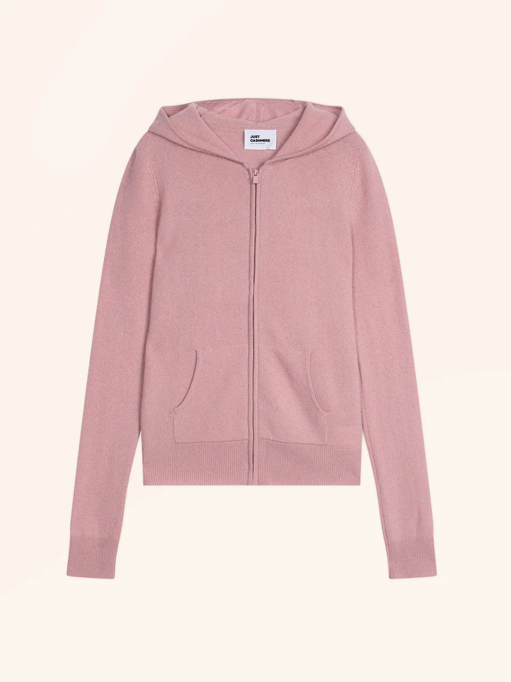 DEBBIE Gilet Zippé Capuche Bois de Rose