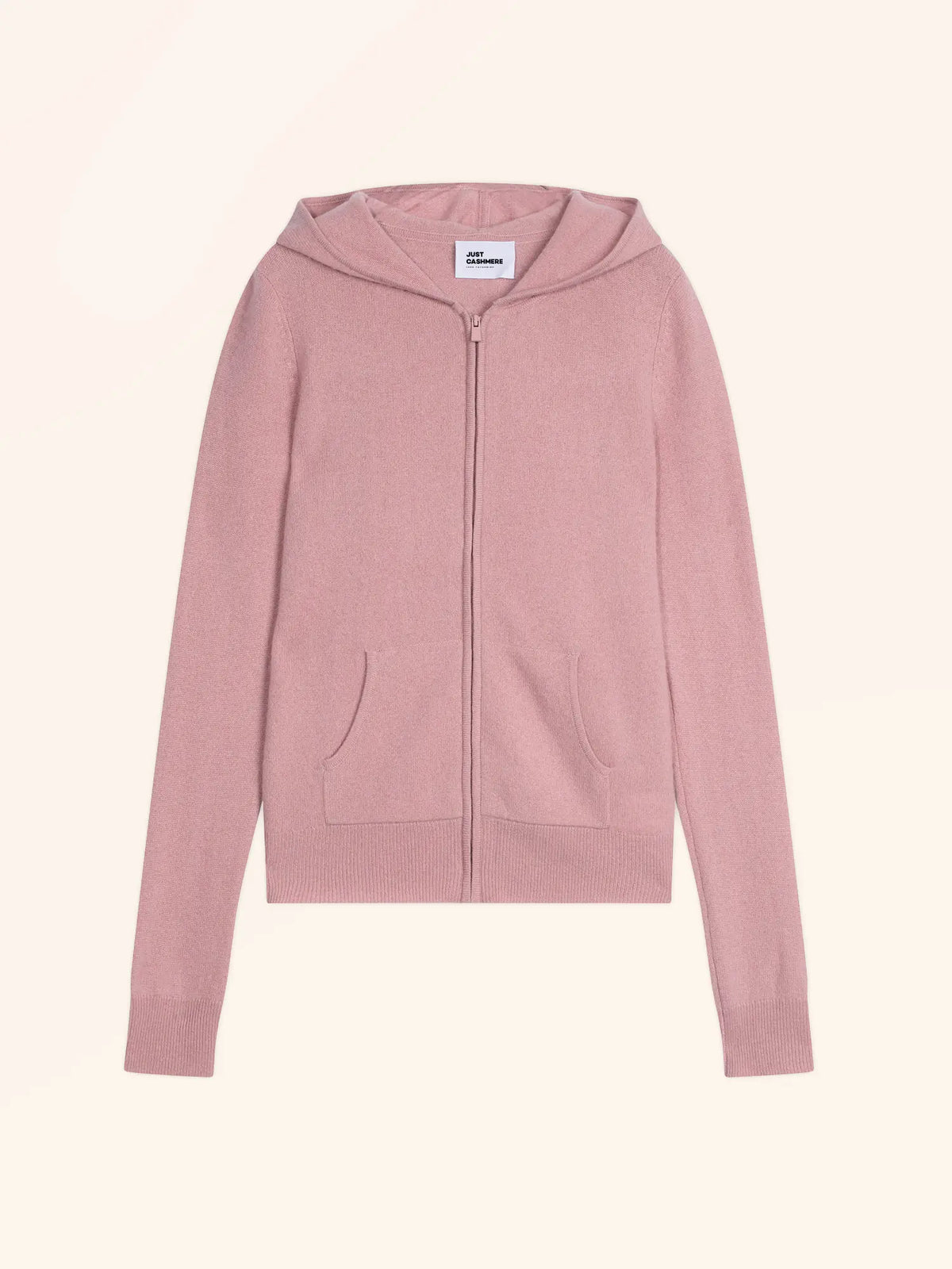 DEBBIE Gilet Zippé Capuche Bois de Rose