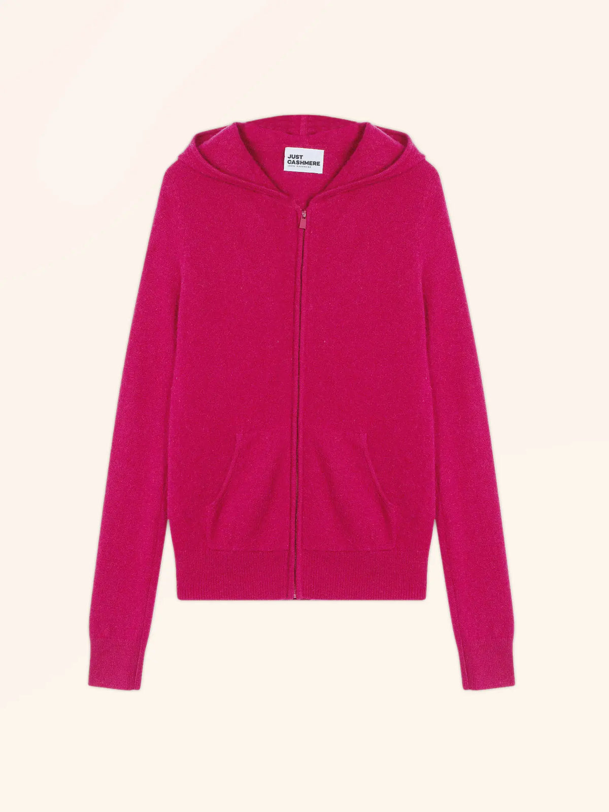DEBBIE Gilet Zippé Capuche Fuchsia