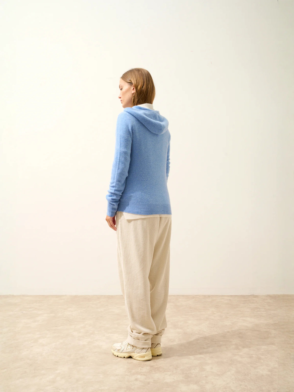 DEBBIE Gilet Zippé Capuche Ciel