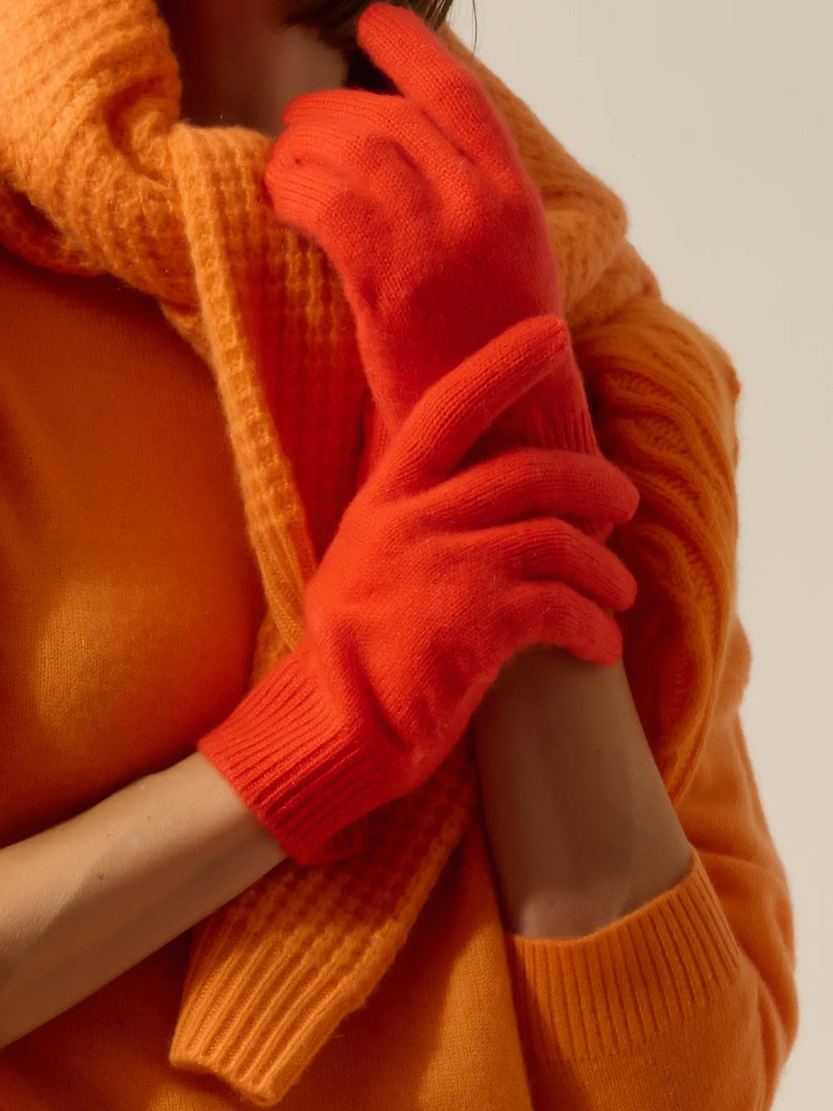 YANN Gants 4 Fils Orange
