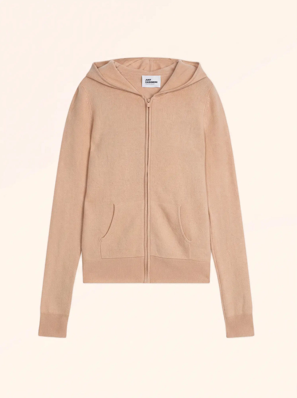 DEBBIE Gilet Zippé Capuche Sable