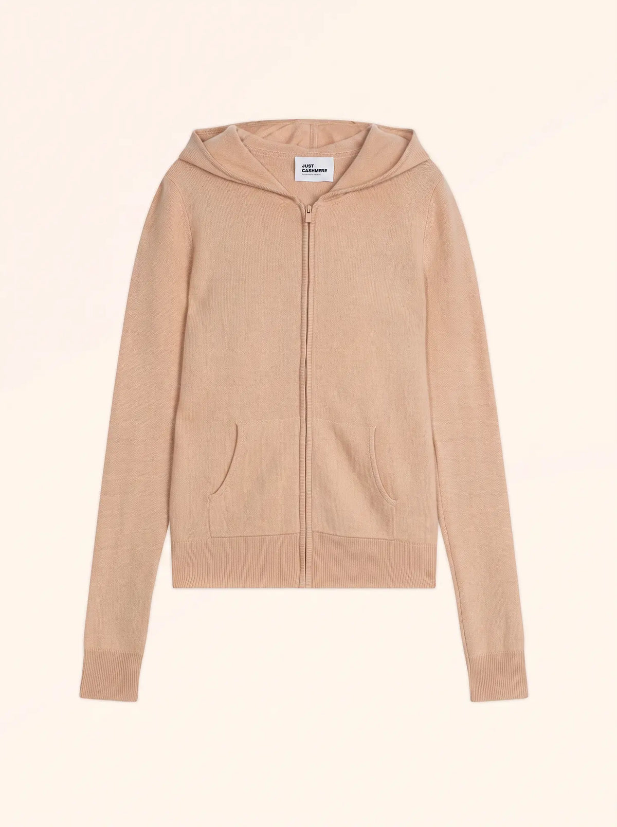 DEBBIE Gilet Zippé Capuche Sable