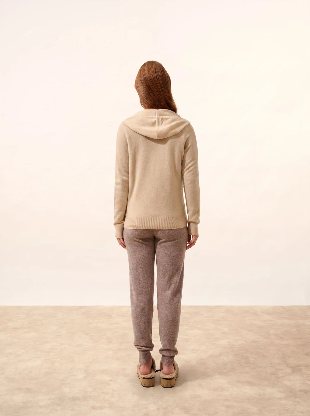 DEBBIE Gilet Zippé Capuche Sable