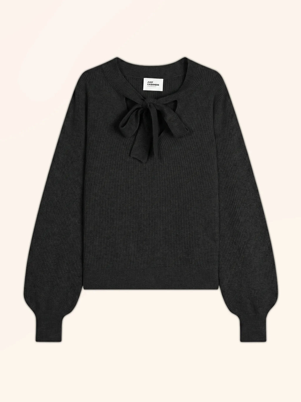 NOTY Sweater Pussy Bow Collar Black