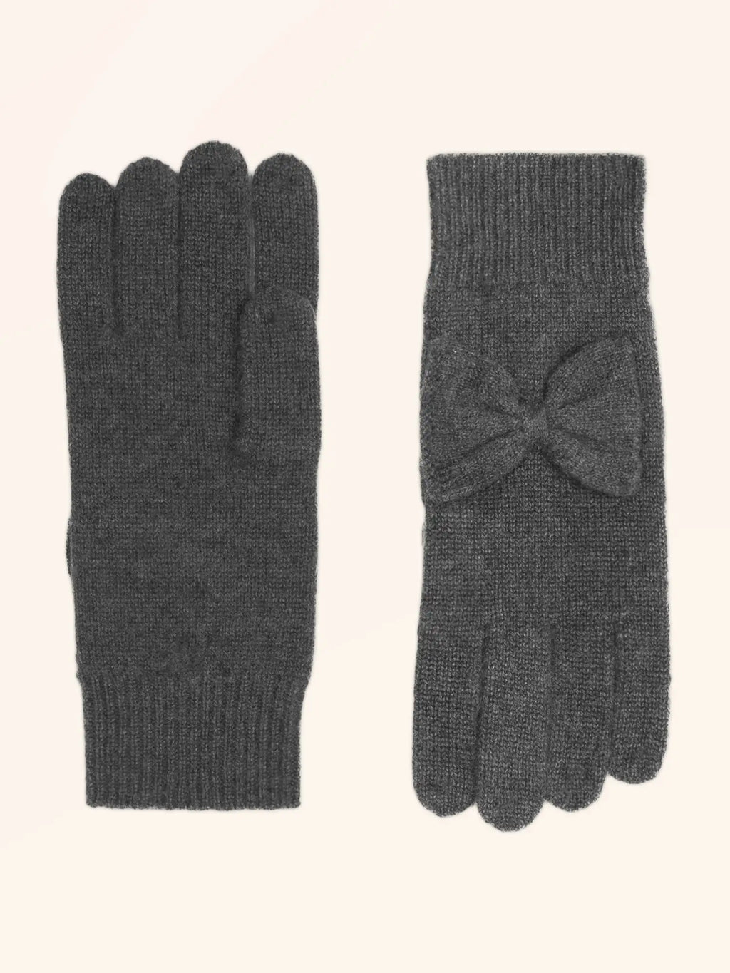 LUCY Gants 4 Fils Anthracite Chiné