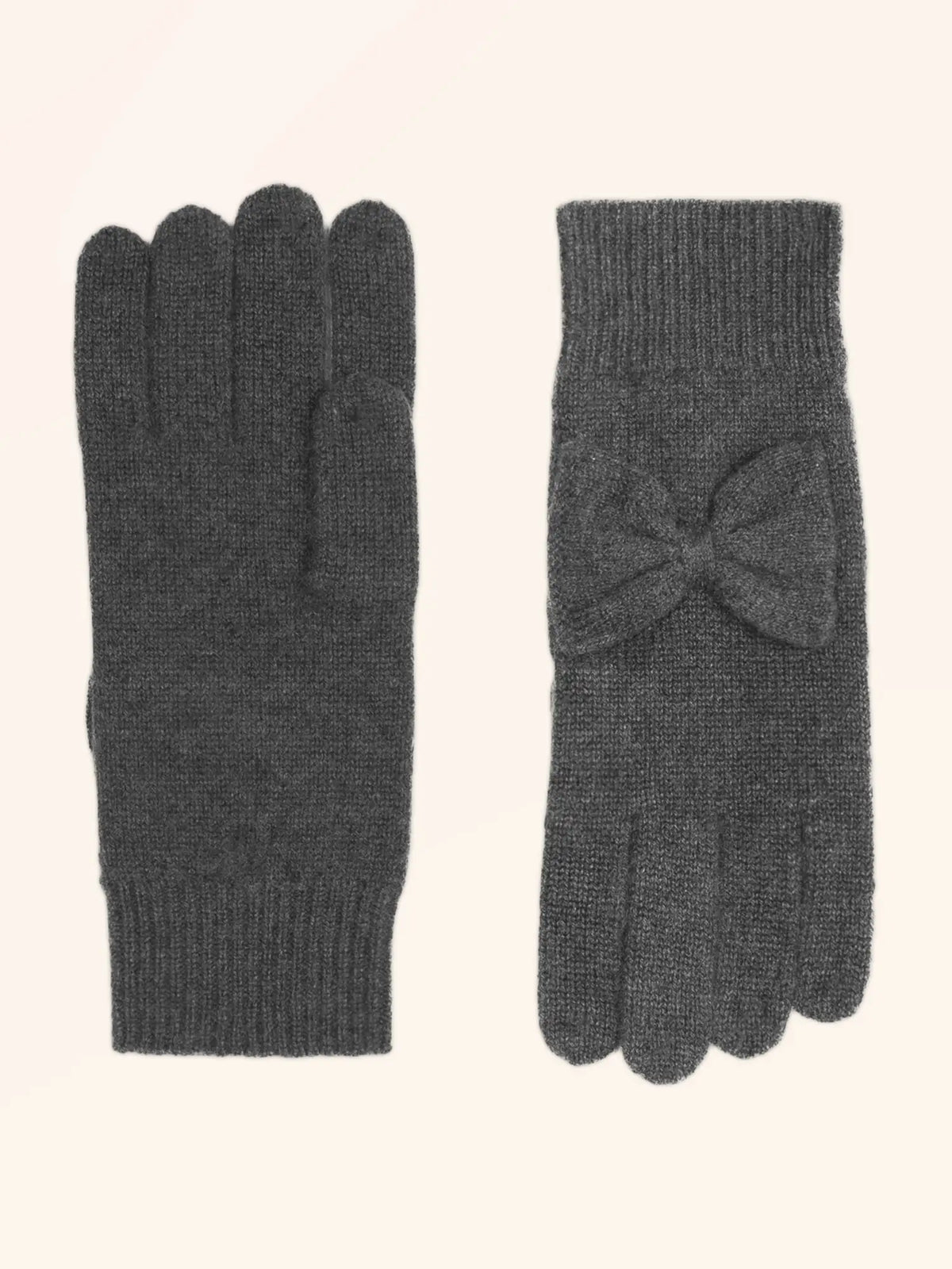 LUCY Gants 4 Fils Anthracite Chiné