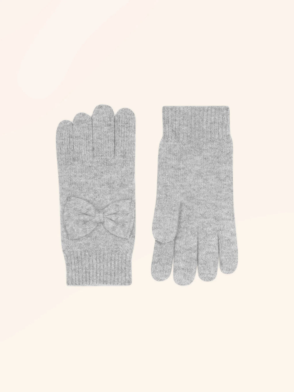 LUCY Handschuhe 4-fädig Wolkengrau meliert