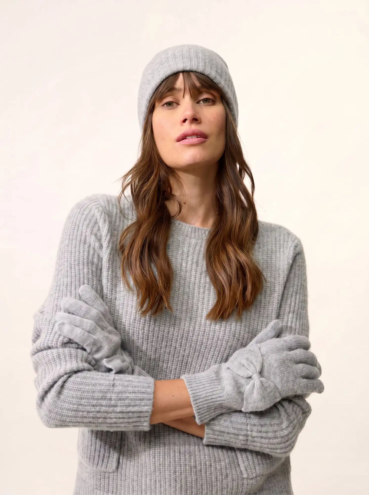 LUCY Gants 4 Fils Nuage Chiné