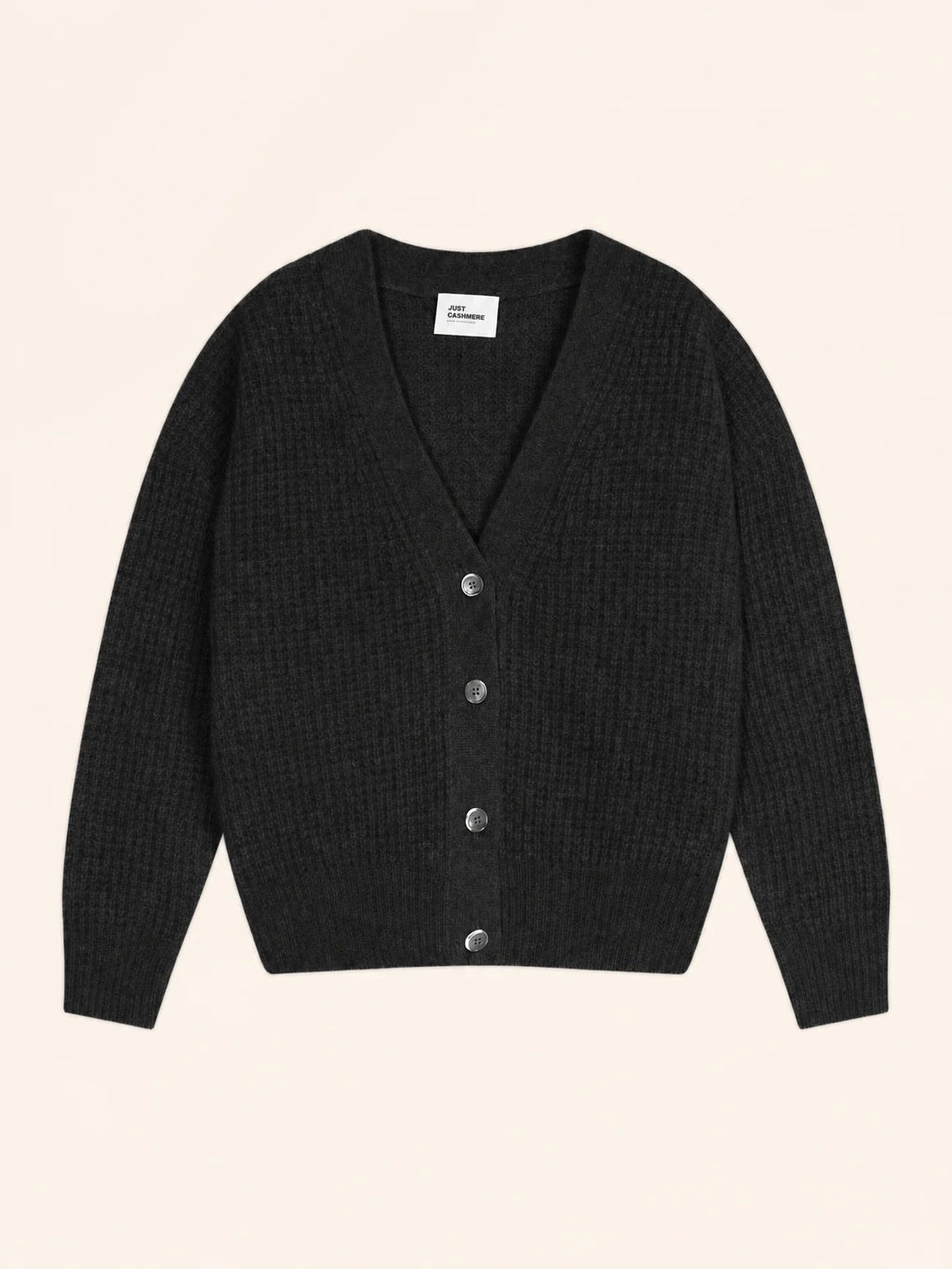CLARA Cardigan Col V 6 Fils Noir
