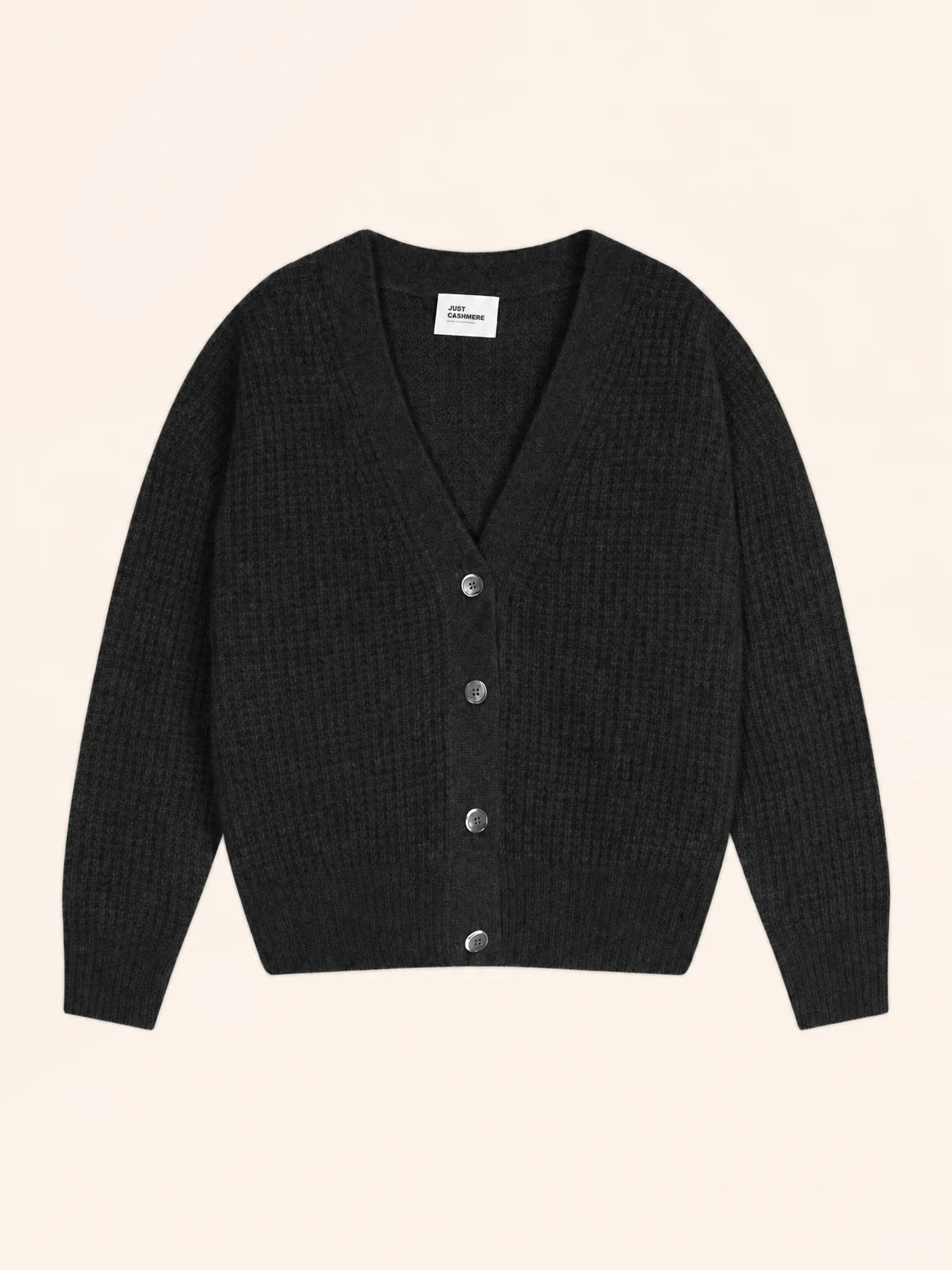 CLARA Cardigan Col V 6 Fils Noir