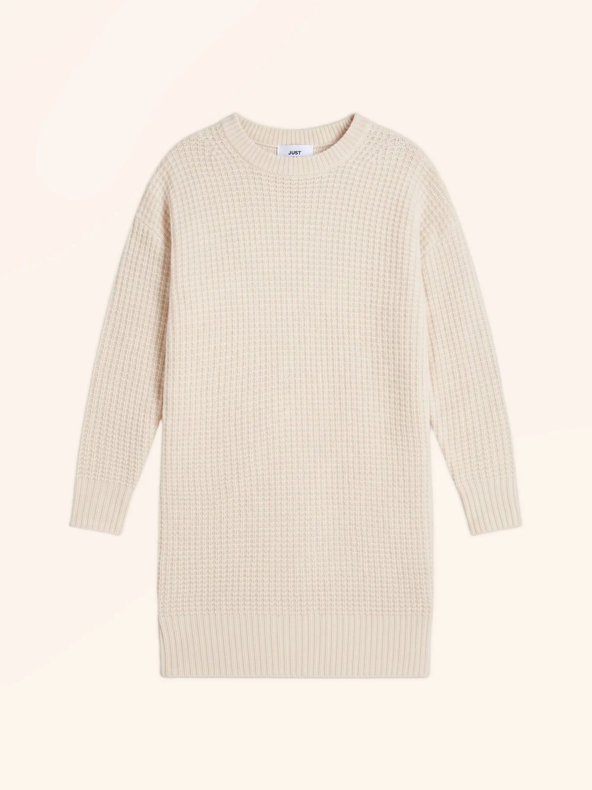 ELENA Dress Crew Neck 6 Ply Snow