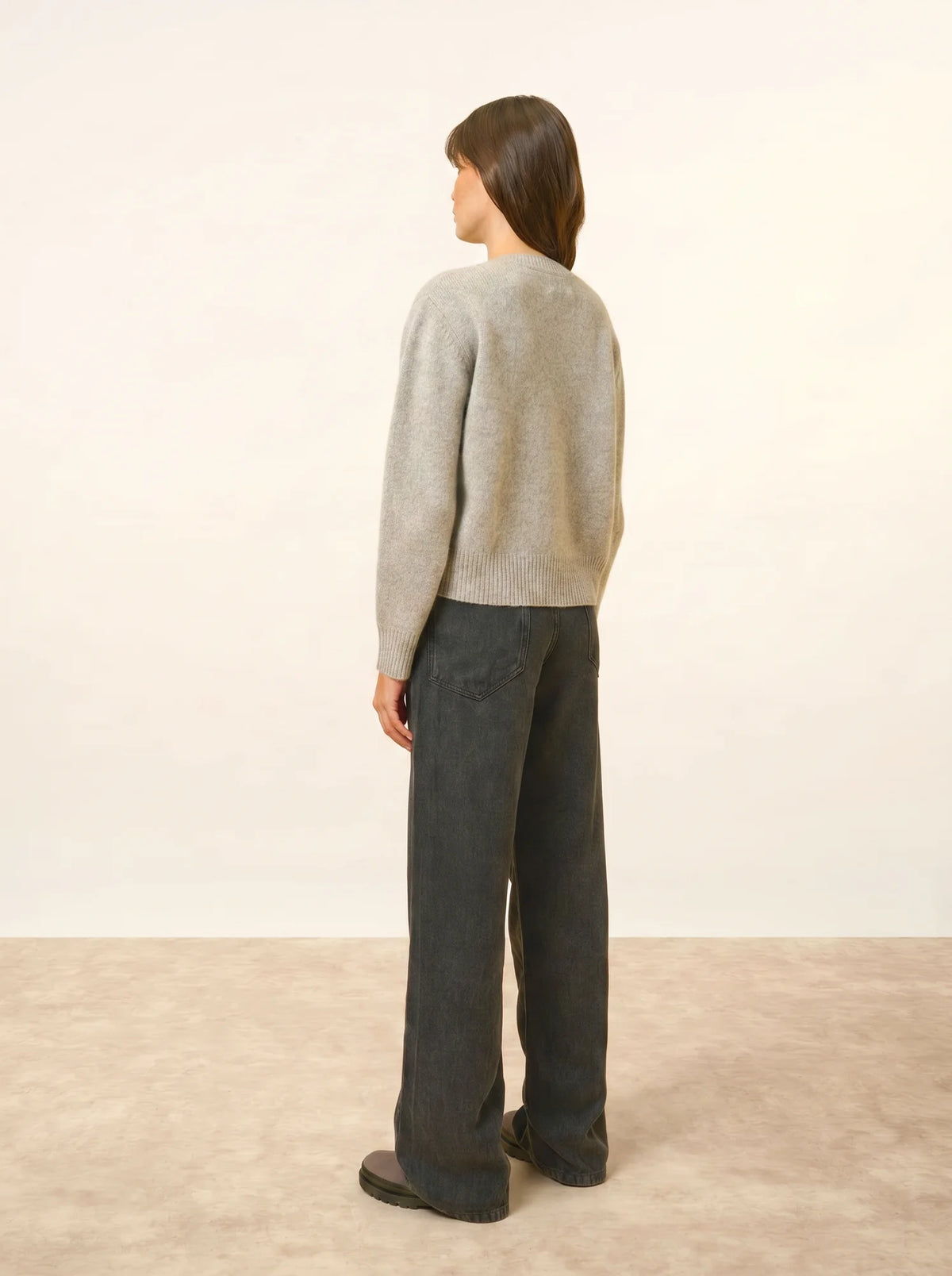 MARGAUX Pull Col Rond 6 Fils Nuage Chiné