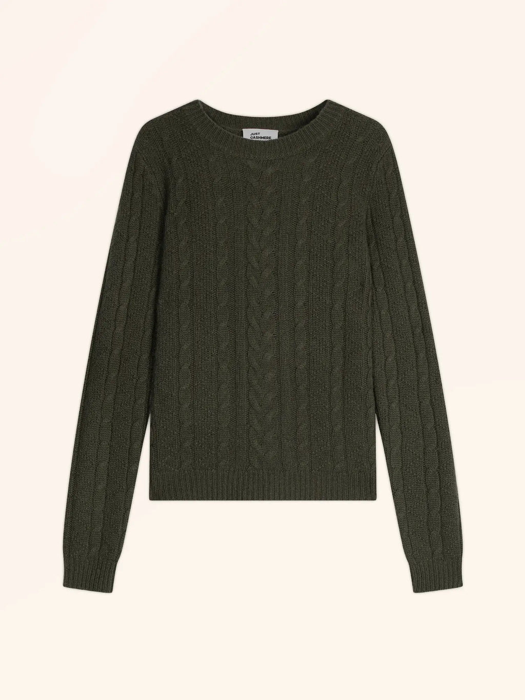 OLIVIA Pull Col Rond 8 Fils Kaki