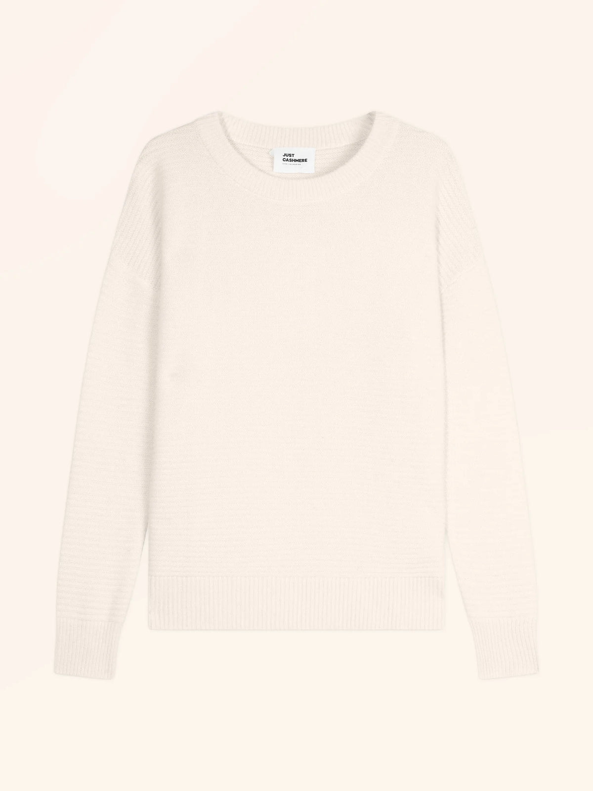 LOUNA Pull Col Rond 4 Fils Neige